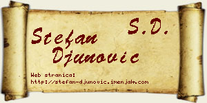 Stefan Đunović vizit kartica